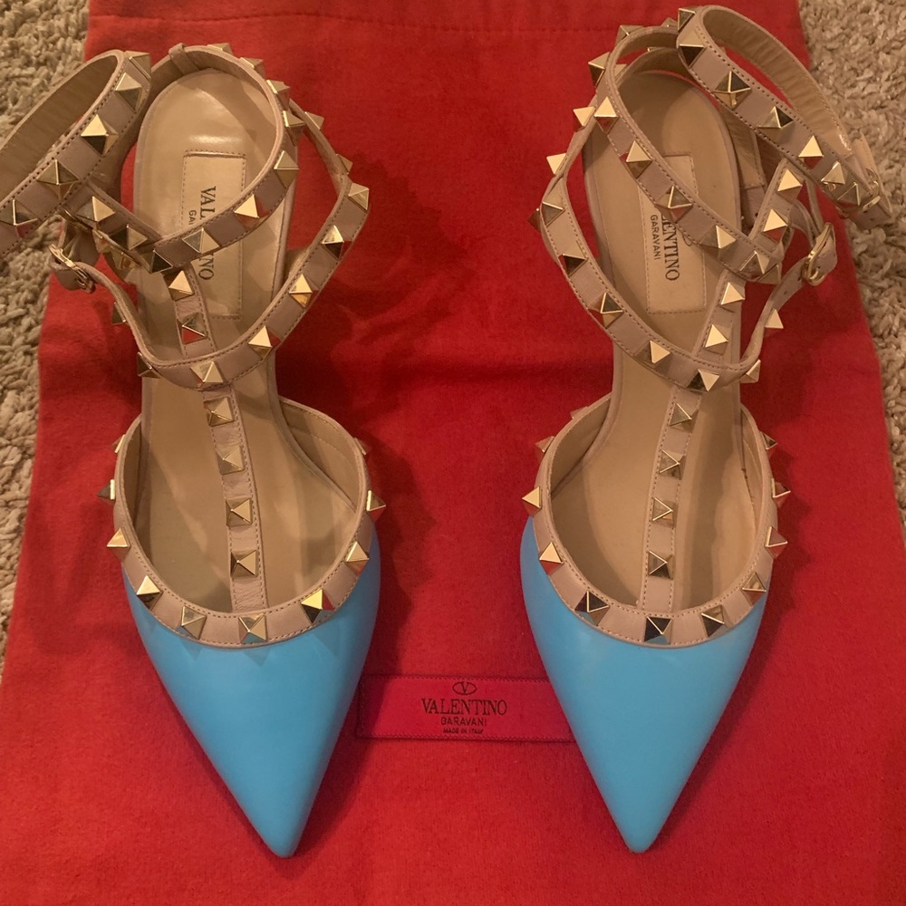 Valentino rockstud kitten heels